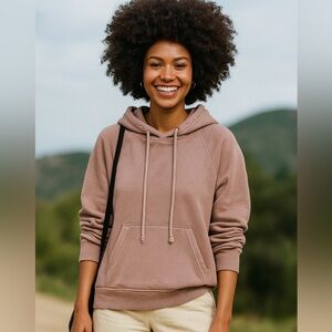 Madewell NWT Terry Relaxed Raglan-Sleeve Sweatshirt Size XS in Vintage Petal